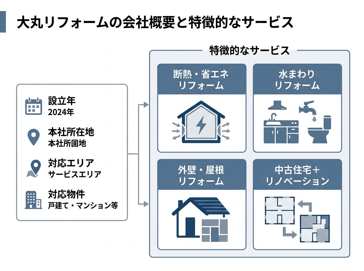 大丸リフォームの会社概要と特徴的なサービス