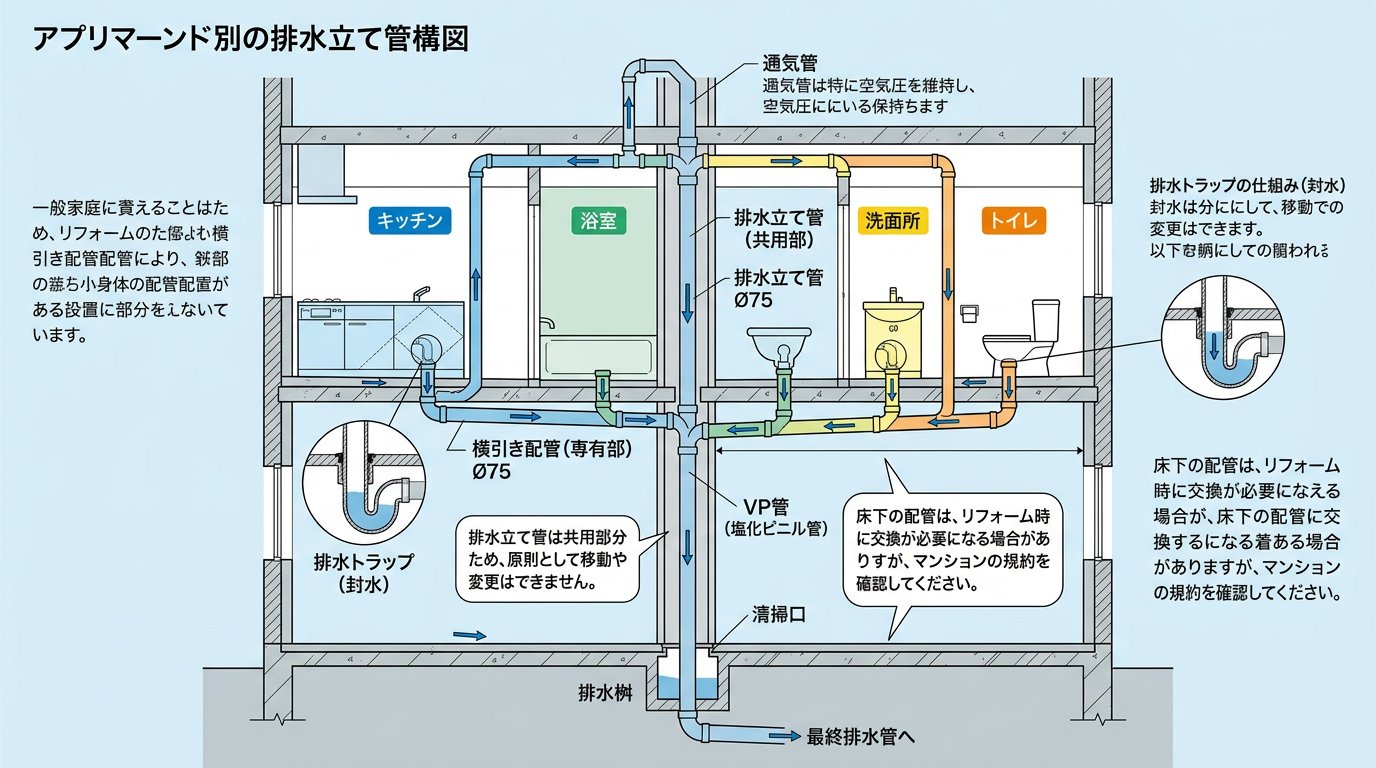 マンションの排水溝構造と特徴
