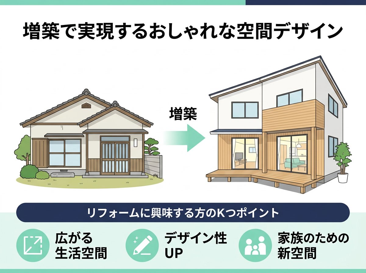 増築で実現するおしゃれな空間デザイン